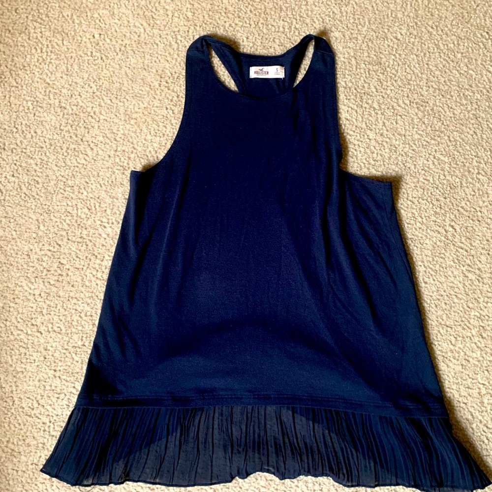 Hollister navy tank top